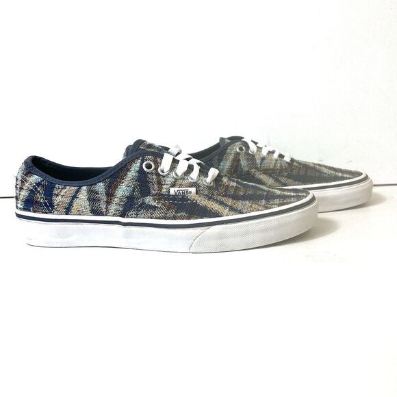 VANS Off The Wall Womens 9.5 Diagonal Stripes Low Top Sneaker Skate Shoe Lace Up - Picture 3 of 11